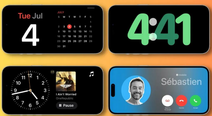 钢城苹果手机维修分享iOS17横屏充电待机显示有什么好处 