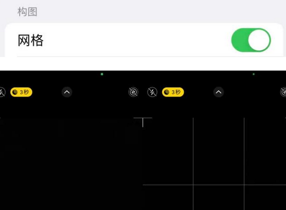 钢城苹果手机维修网点分享iPhone如何开启九宫格构图功能