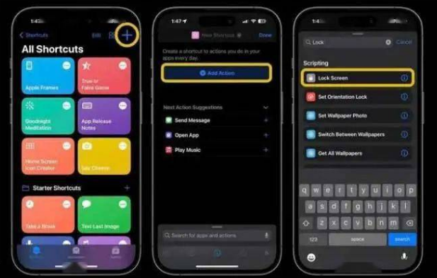 钢城苹果14锁屏维修店分享iPhone14升级iOS16.4后如何创建锁屏快捷方式 