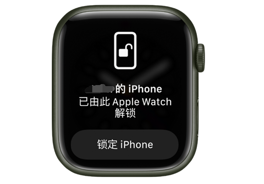 钢城苹果手机维修分享用 AppleWatch 解锁配备面容 ID 的 iPhone方法 